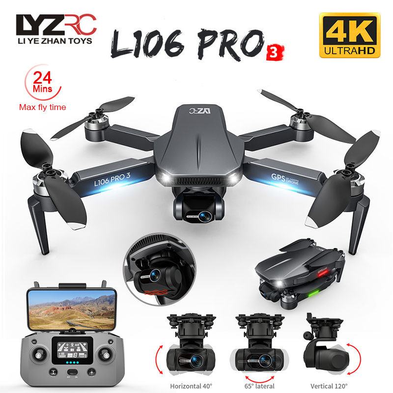 Drone Gimbal - L106 Pro 3 Дрон 5G WIFI